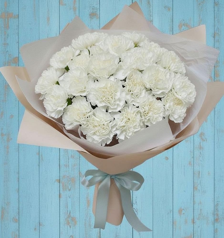 Букет цветов из: Гвоздики в Самашки