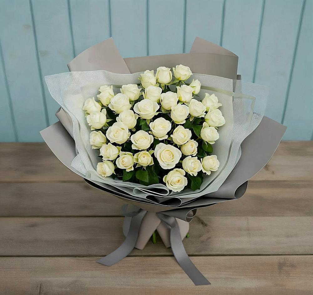 Букет Белоснежная нежность в Самашки