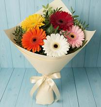 Букет цветов из:  Герберы в Самашки