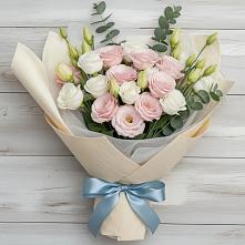 Букет цветов из:  Лизиантусы в Самашки