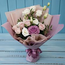 Букет цветов из:  Розы и Лизиантусы в Самашки