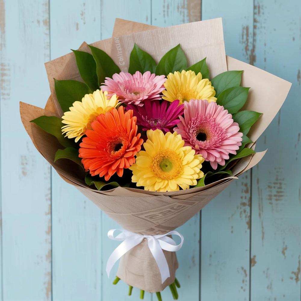 Букет цветов из: Герберы в Самашки