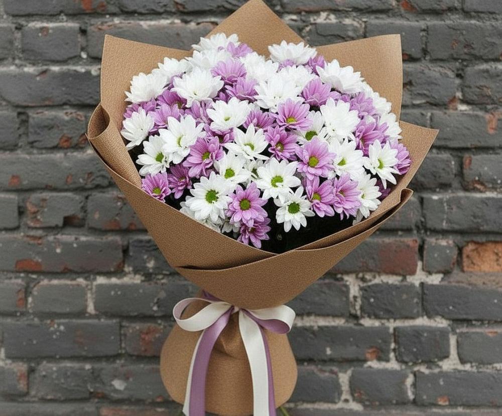 Букет цветов из: Хризантемы в Самашки