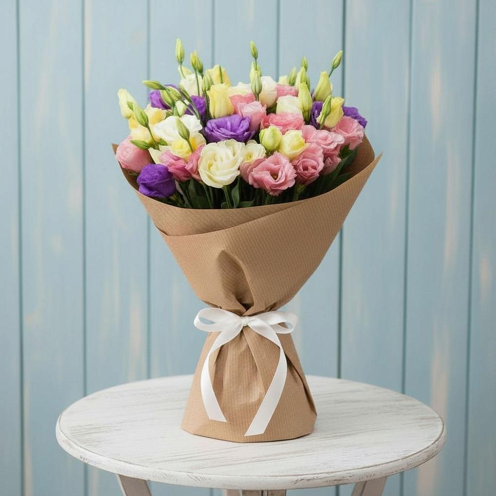 Букет цветов из: Лизиантусы в Самашки