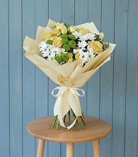 Букет цветов из:  Хризантемы и Розы #REPLACE_PRED# Самашки