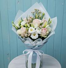 Букет цветов из:  Розы и Лизиантусы в Самашки