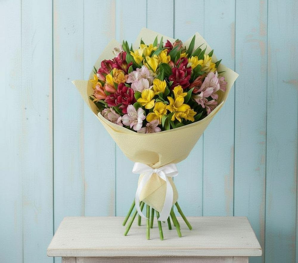 Букет цветов из: Альстромерии в Самашки