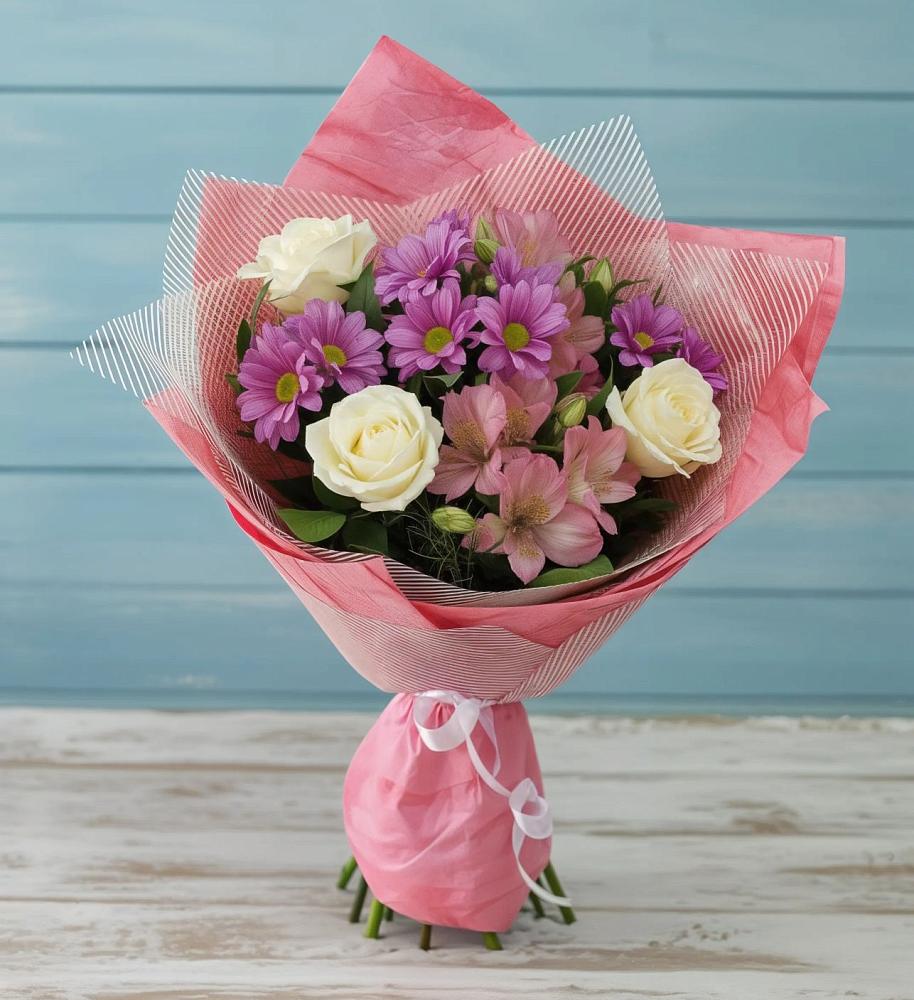 Букет цветов из: Герберы в Самашки