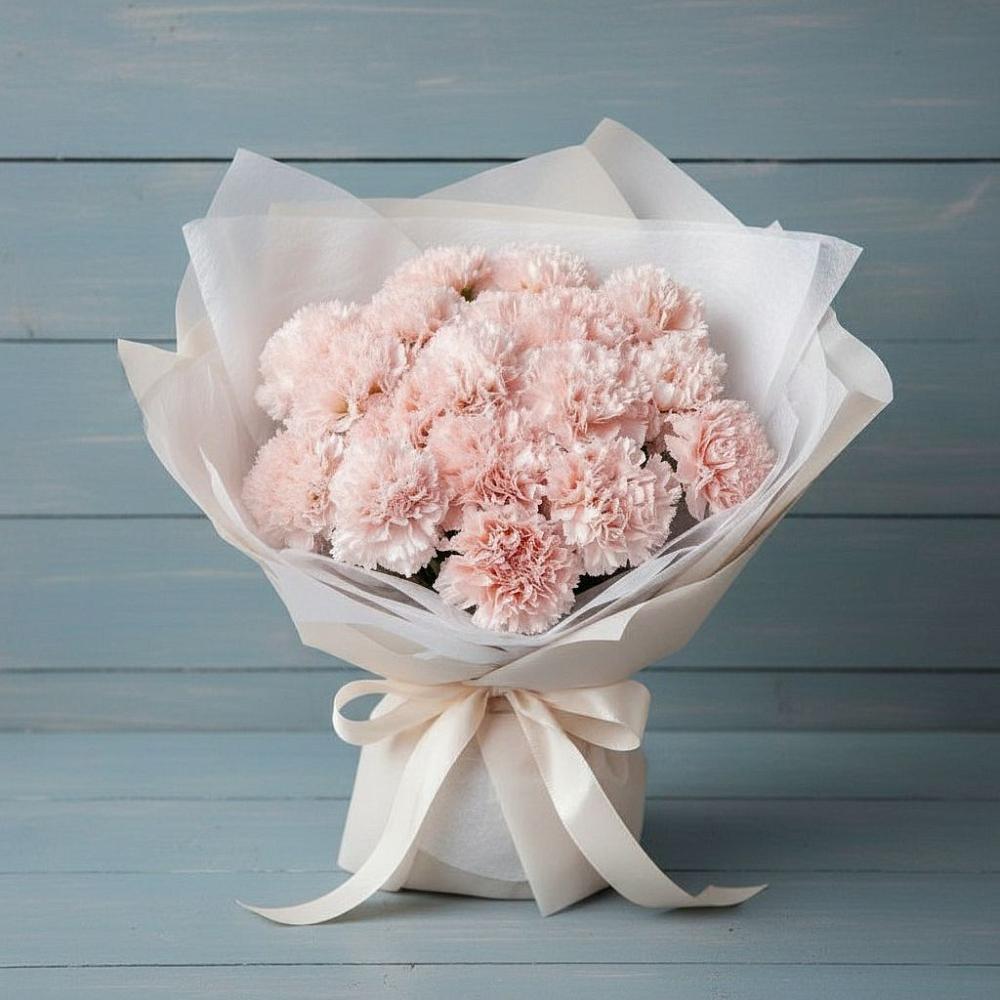 Букет цветов из: Гвоздики в Самашки