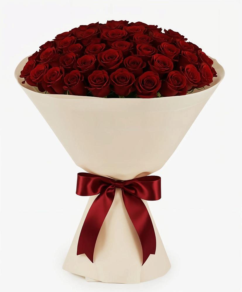 Букет 101 Бордовая роза Блэк Бакарра в Самашки