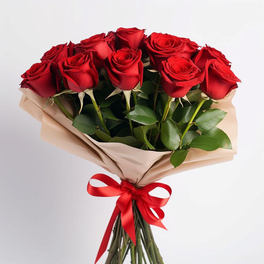 Букет 11 Красных роз Эдлесс Лав в Самашки