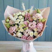 Букет цветов из:  Альстромерии и Розы в Самашки